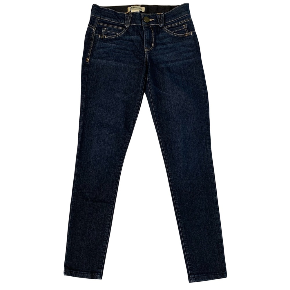 Democracy Absolution Womens Size 4 Dark Wash Slim Straight Stretch Jeans